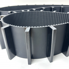 Black PU Timing Belt HTD5M 8M 14M with Customized Cleats PU Transmission Belts