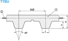 Precision Drive T10 Polyester Timing Belts | High Performance Power Transmission | Durability and Compatibility | Wide Range of Industrial Applications