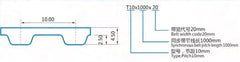 Precision Drive T10 Polyester Timing Belts | High Performance Power Transmission | Durability and Compatibility | Wide Range of Industrial Applications