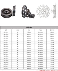 High Performance A-Double Groove Air Pulley | Precision Synchronous Drive | Compact Design | Wide Compatibility | Long Lasting Accessories