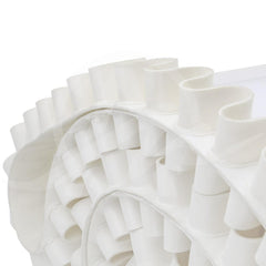 Customized White Pvc Conveyor Belt Added With Cleats And Corrugated Sidewall